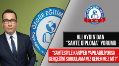 Ali Aydın’dan “sahte diploma” yorumu